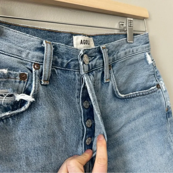 Agolde Riley Shorts Size 25 - Picture 3 of 12